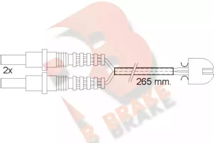 Контакт R BRAKE 610169RB